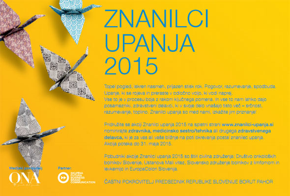 Znanilci upanja za srčnost in toplino ob bolniški postelji